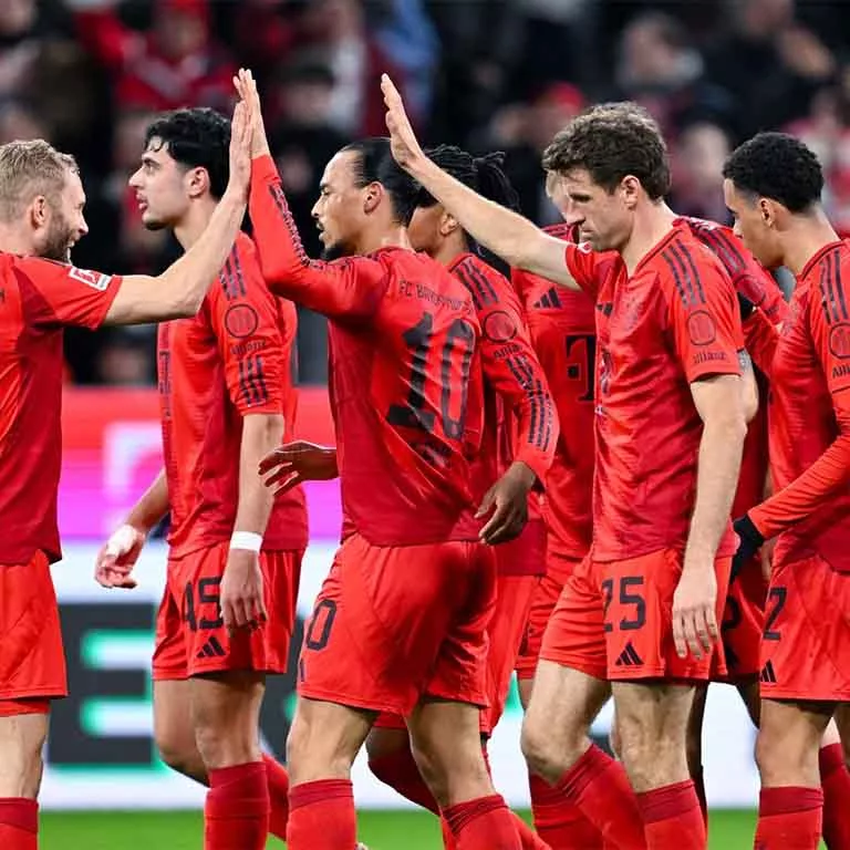 Jugadores del Bayern Munich celebrando