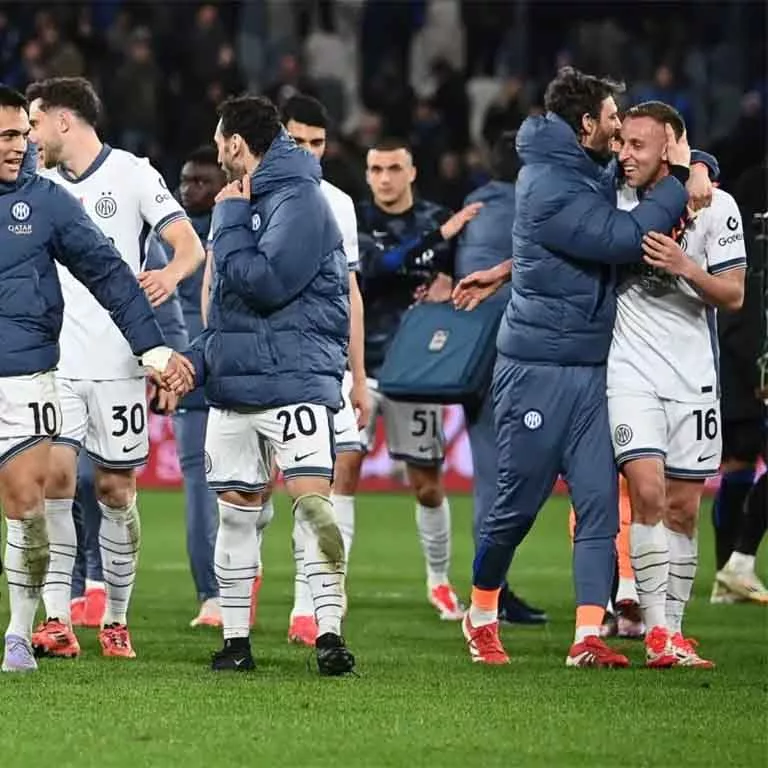 Jugadores del Inter celebrando