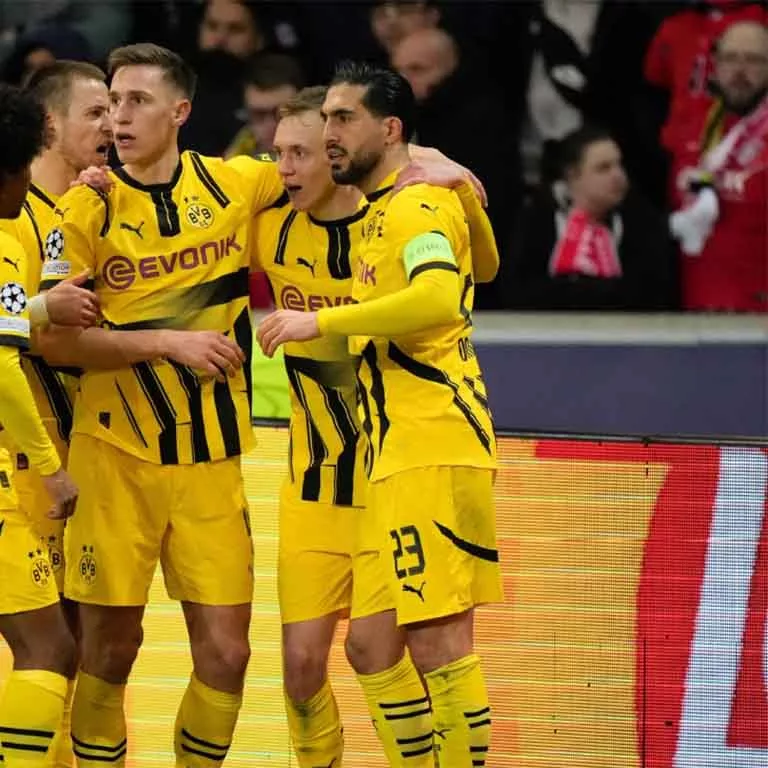 Jugadores del Borussia Dortmund celebrando